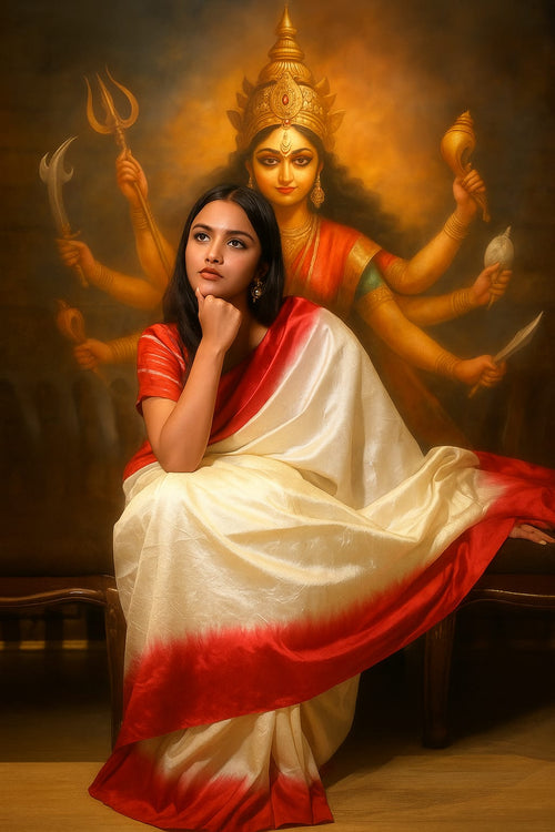 The Mystical Lal paar saree