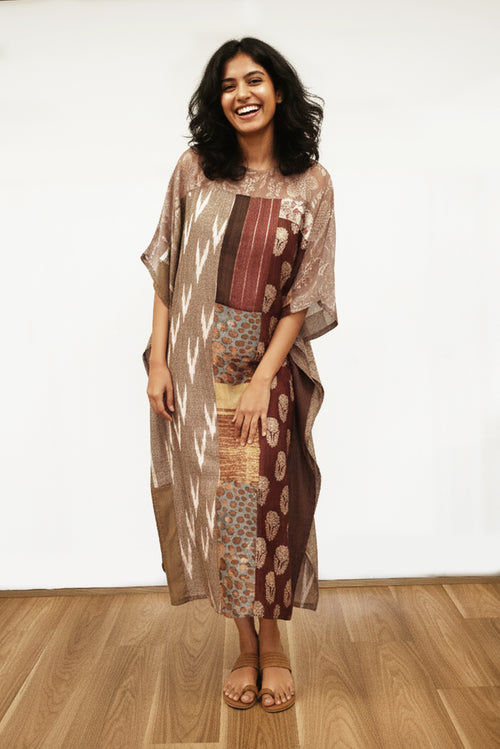 Beige Printed Dress - Align by Rashmi Chowdhary