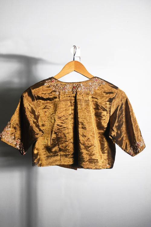 Embroidered Antique Tissue Blouse