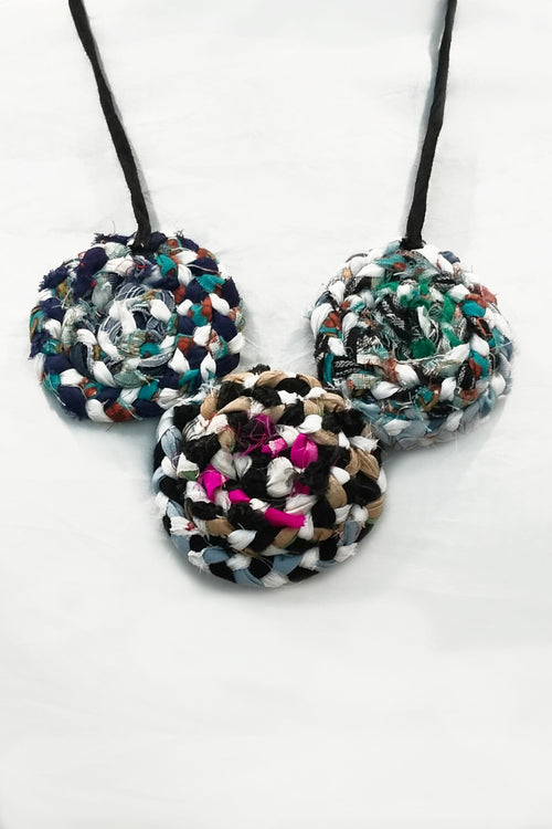 Multicolor Upcycled Neckpieces