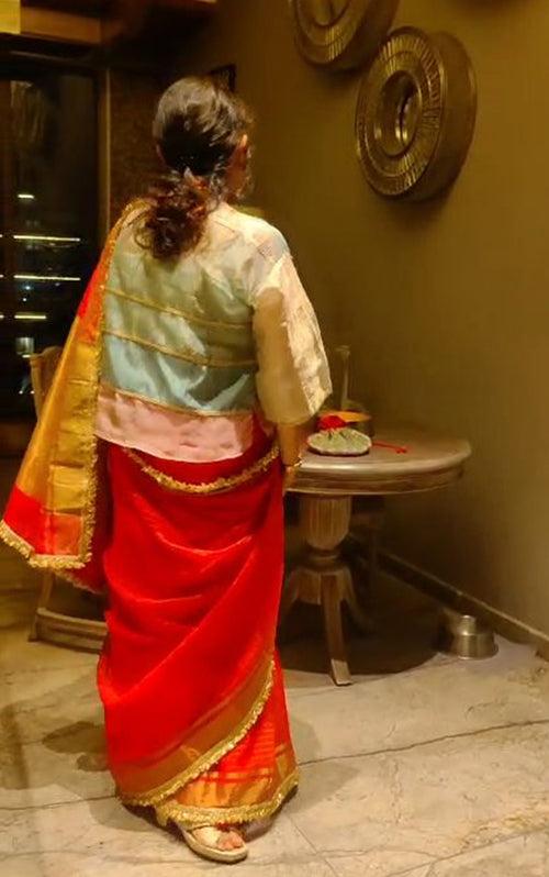 Diwali fuljhari sari