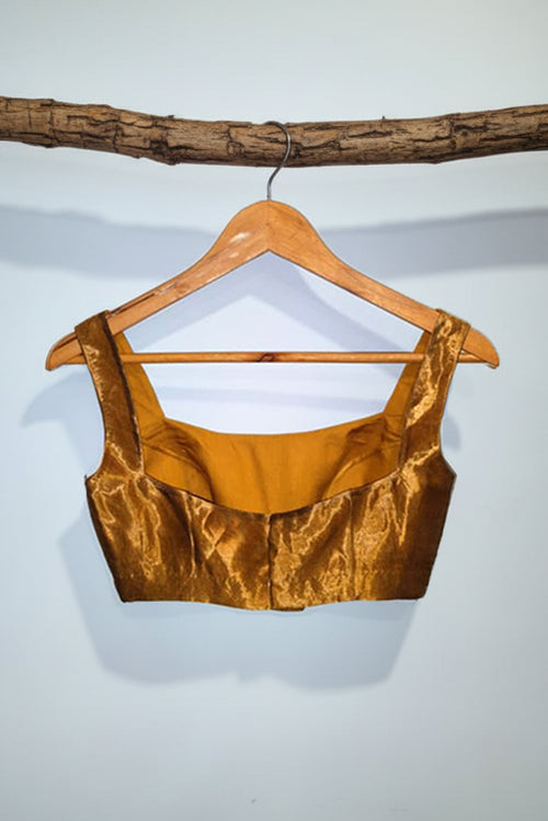 Sleeveless Antic Tissue Blouse