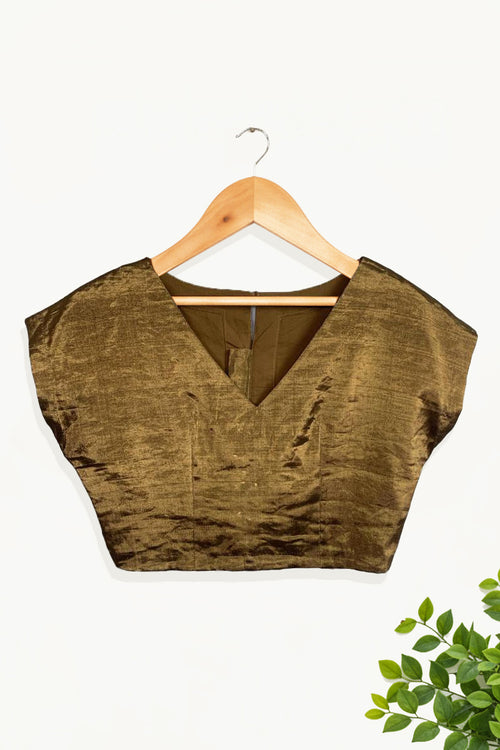 Double tissue fabric blouse