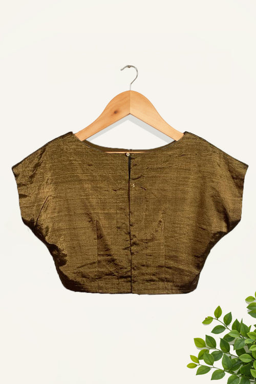 Double tissue fabric blouse