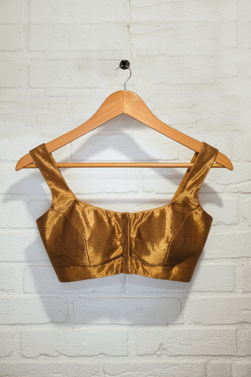 Sleeveless Antic Tissue Blouse