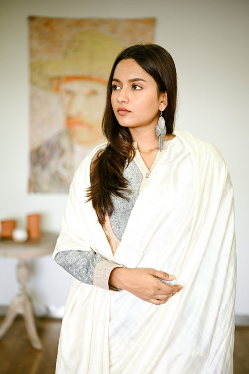 Bengal Silk plain sari
