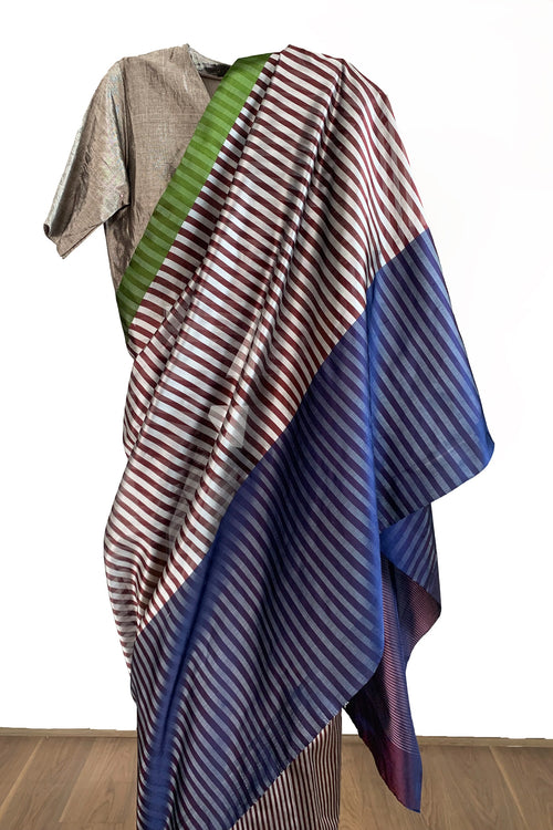 Silk stripes saree
