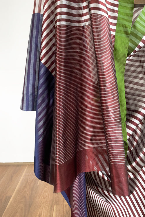 Silk stripes saree