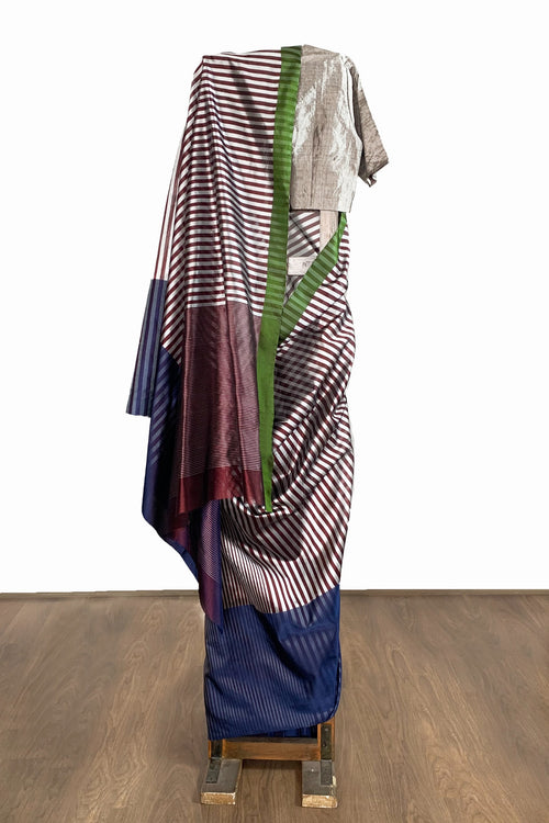 Silk stripes saree