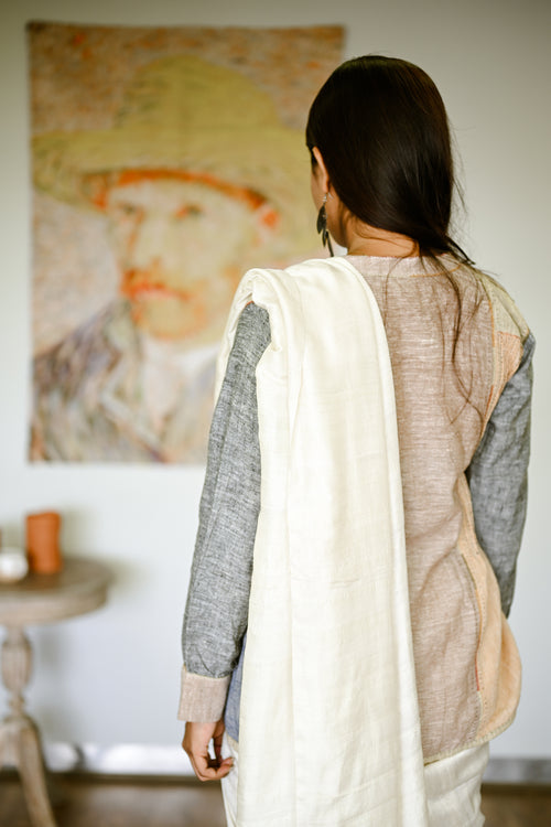 Bengal Silk plain sari