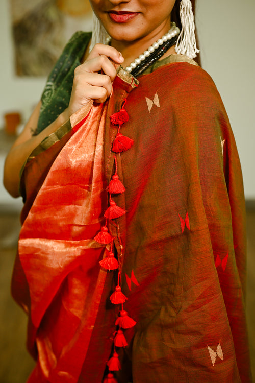 Bengal Cotton Handwoven Sari