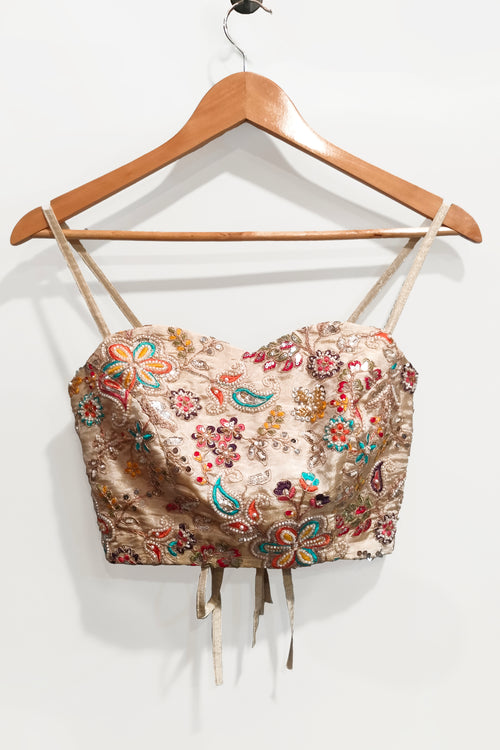 Floral Bustier Blouse