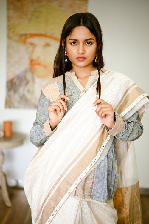 Organic kala cotton handstitched shirt is naturally breathable and exceptionally comfortable
