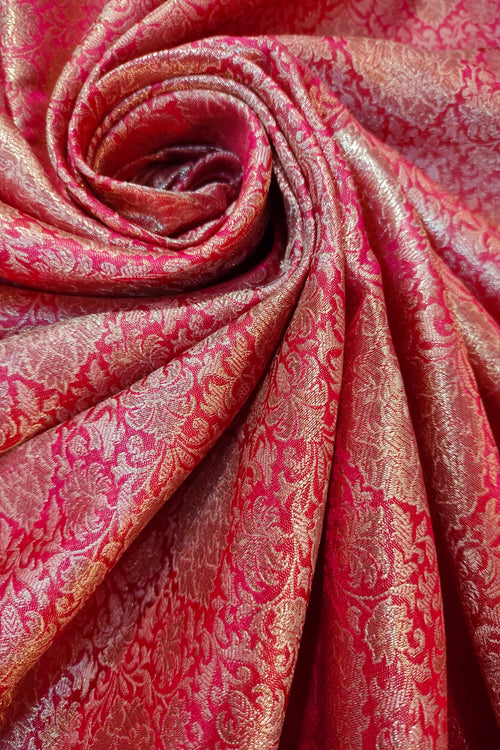 Pink Brocade Fabric