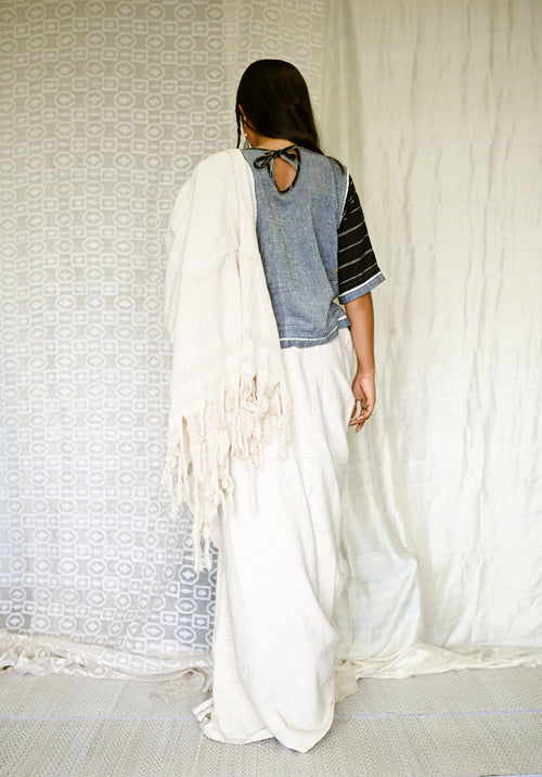 Stylish Kadi Handspun Cotton Sari