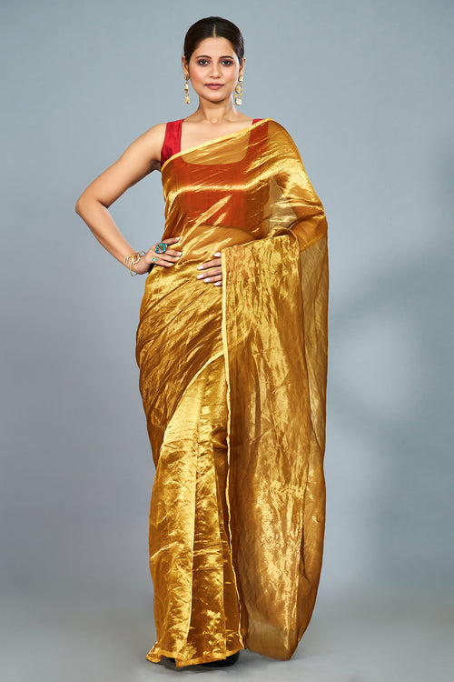 Swarna-Original Gold Tissue Sari