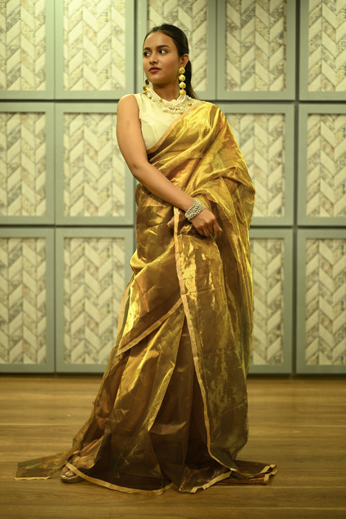 Swarna-Antique Tissue Sari