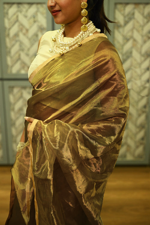 Swarna-Antique Tissue Sari