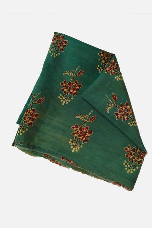 Nisha black cotton silk handloom sari